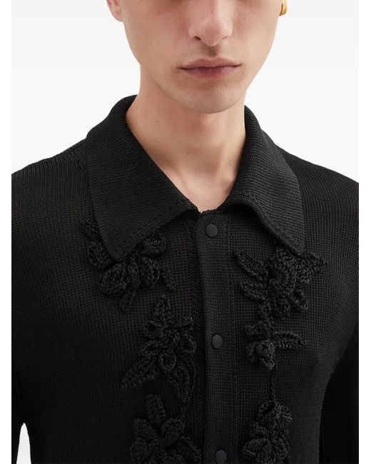 Camisa de punto Jil Sander de hombre de color Black