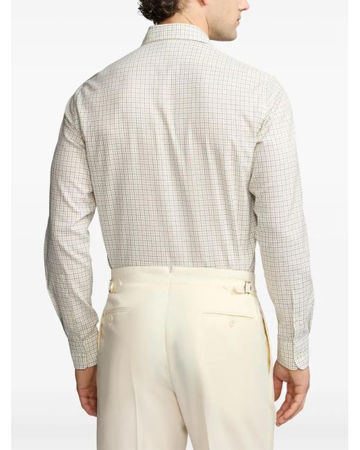 Ralph Lauren Geruit Overhemd in het White voor heren