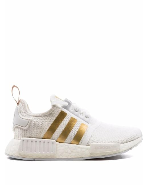 Adidas White Nmd R1 Low-Top Sneakers