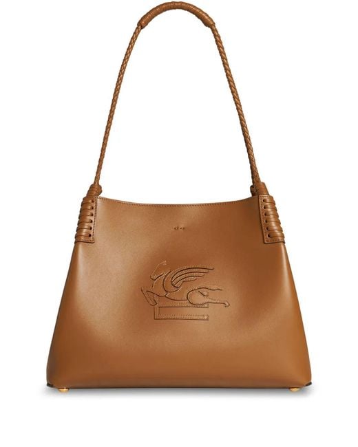 Etro Brown Small Libra Tote Bag