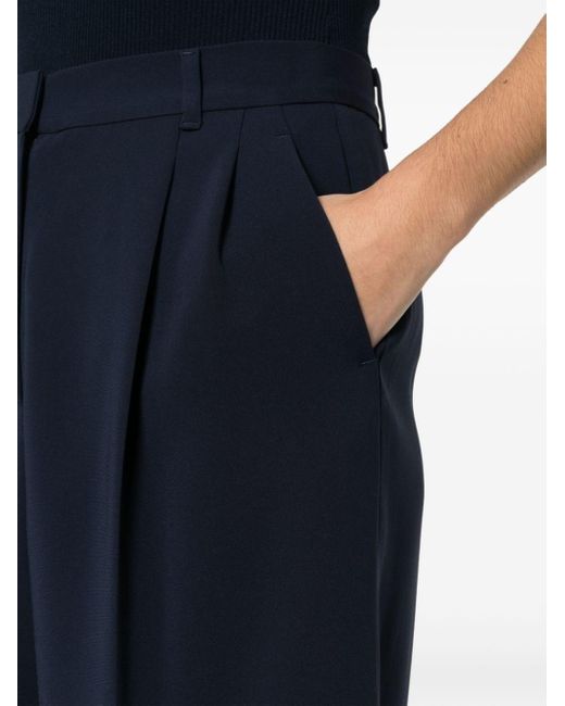 Shorts plissettati di Emporio Armani in Blue