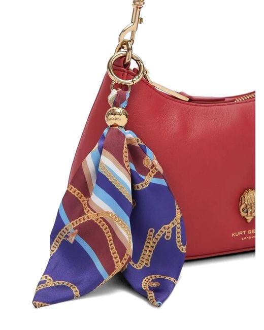 Kurt Geiger Red Sloane Crystal-Embellished Crossbody Bag