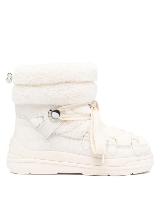 Moncler White Insolux Boots