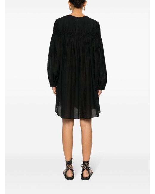 Isabel Marant Black Adeliani Kleid mit Biesendetail