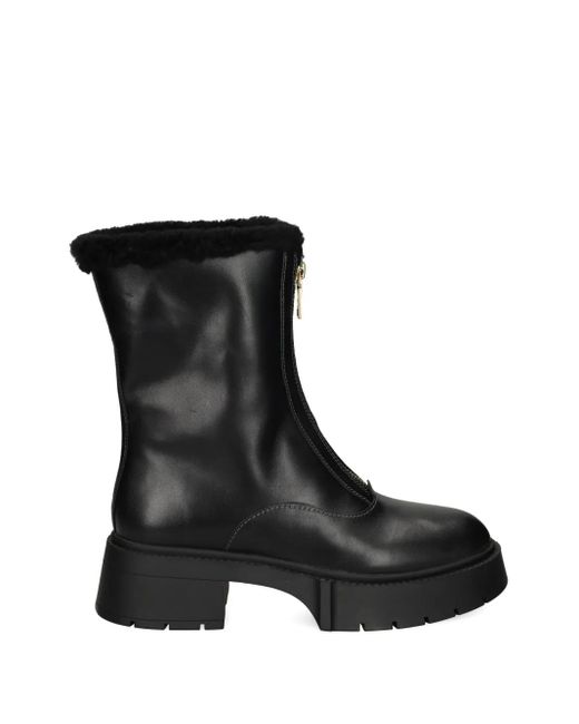 COACH Black 57Mm Leah Zip-Up Platform Boots