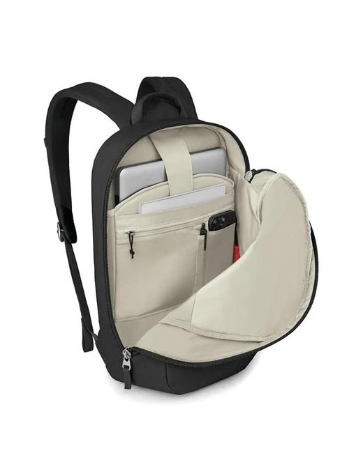 Osprey Black Logo-Patch Backpack