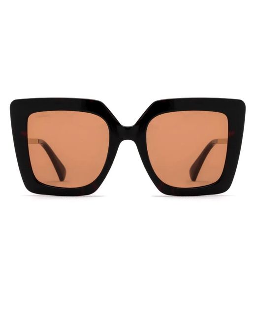 Max Mara Eyewear Brown Design4 Square-Frame Sunglasses