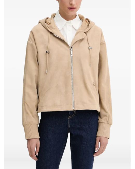Boss Blue Zip-fastening Hooded Jacket