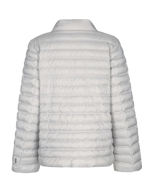 Add Gray Quilted Puffer Jacket