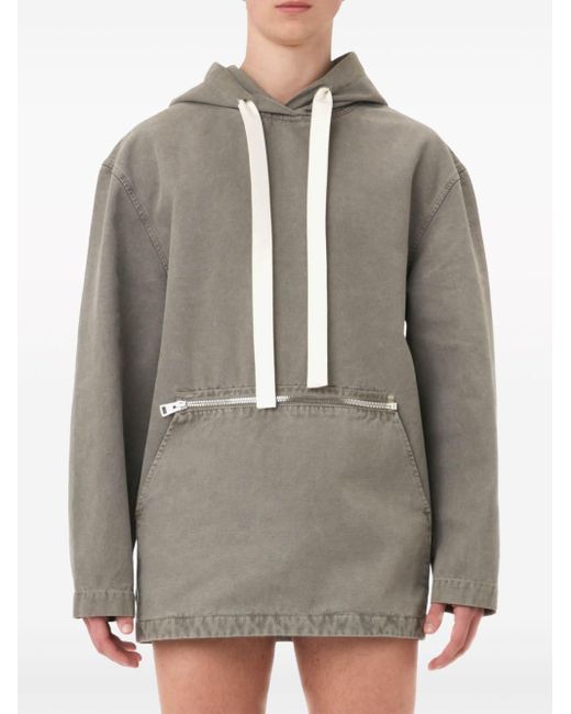 J.W. Anderson Gray Garment-dyed Cotton Hoodie