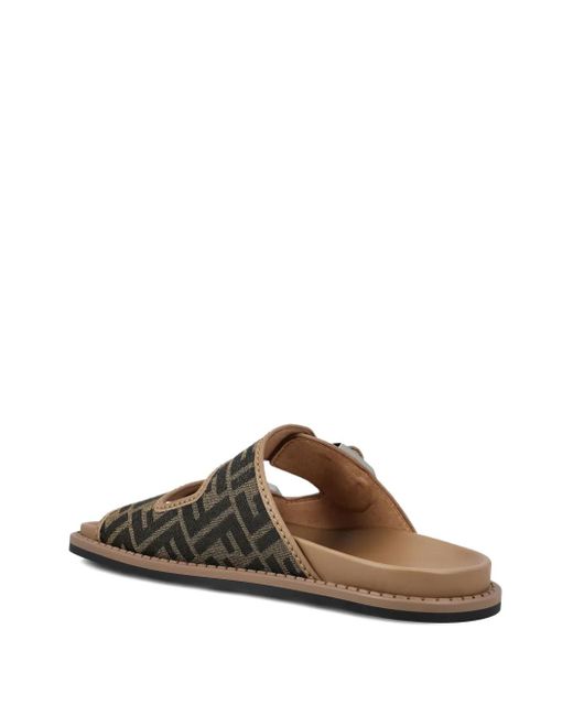 メンズ Fendi Feel モノグラム サンダル Brown