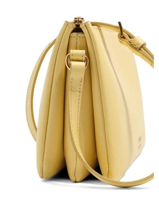 Bimba Y Lola Natural Mini Leather Triple Clutch Bag