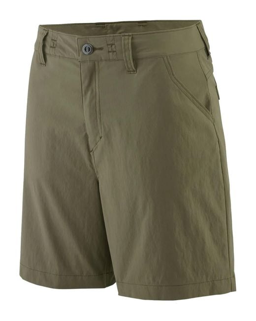 Patagonia Green Button-Fly Shorts