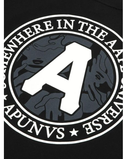 Aape By A Bathing Ape Black Logo T-Shirt for men