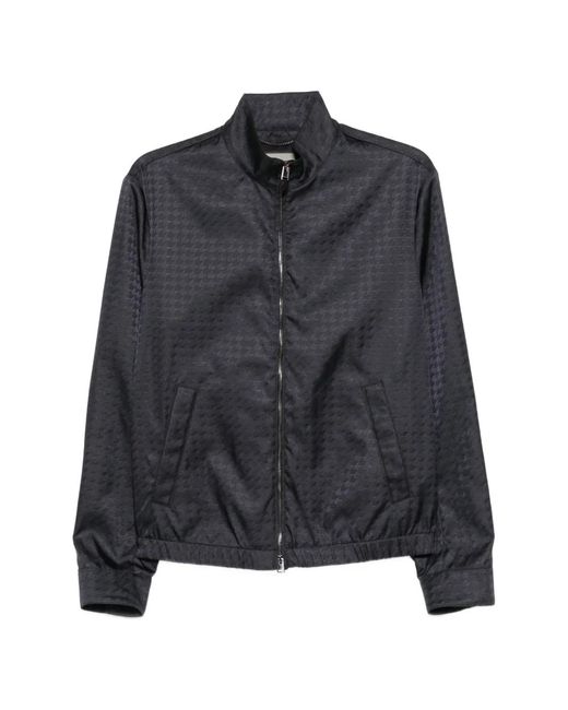 Canali Black Long-Sleeves Zip Jacket for men