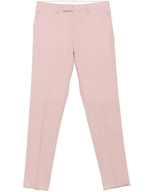 メンズ Lardini テーラードパンツ Pink