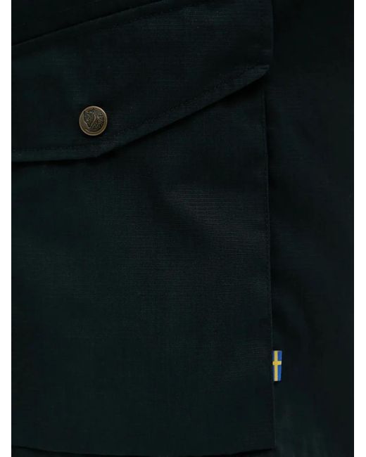 Fjallraven Black Patch-Pocket Shorts for men