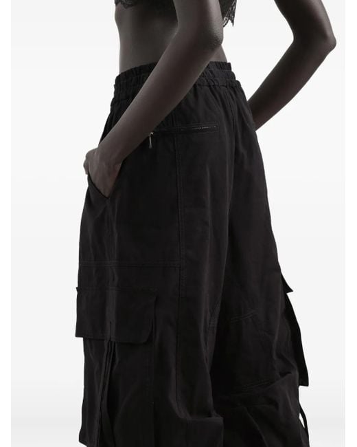Dolce & Gabbana Black Drawstring Cargo Pants