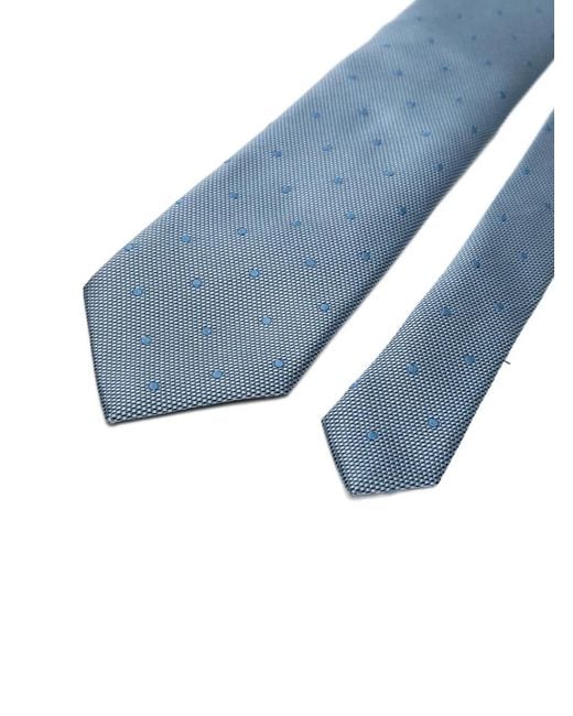 Tom Ford Blue Dotted-Pattern Tie for men