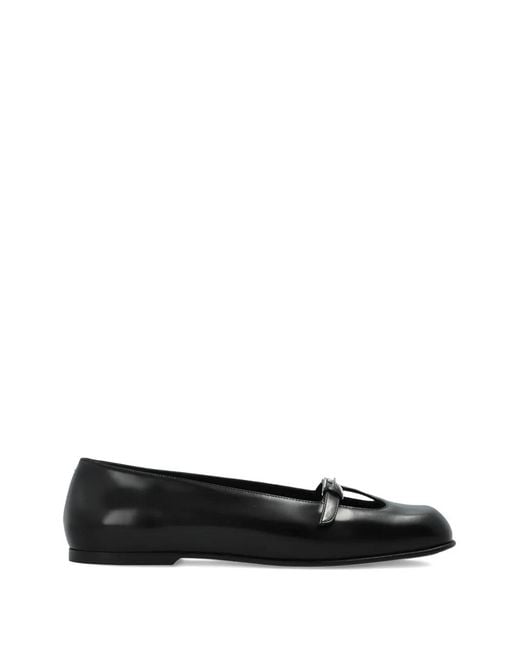 NODALETO Black Buckle Strap Trainers