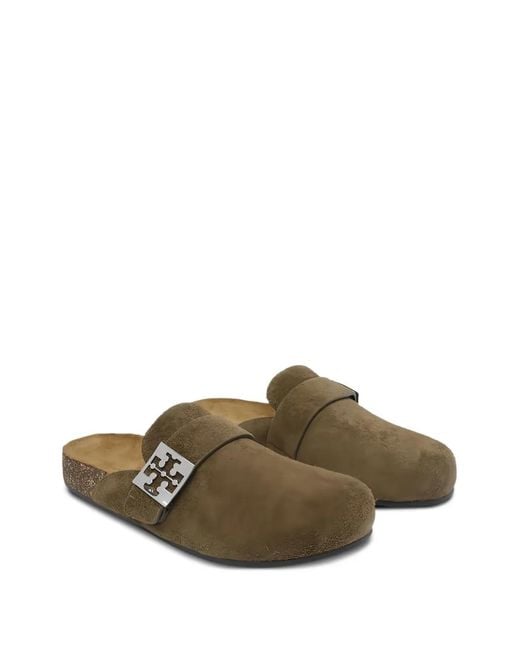 Tory Burch Brown Mules Mellow