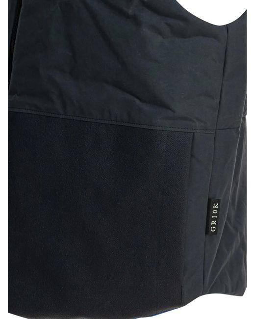 GR10K Blue Zip Padded Coat for men