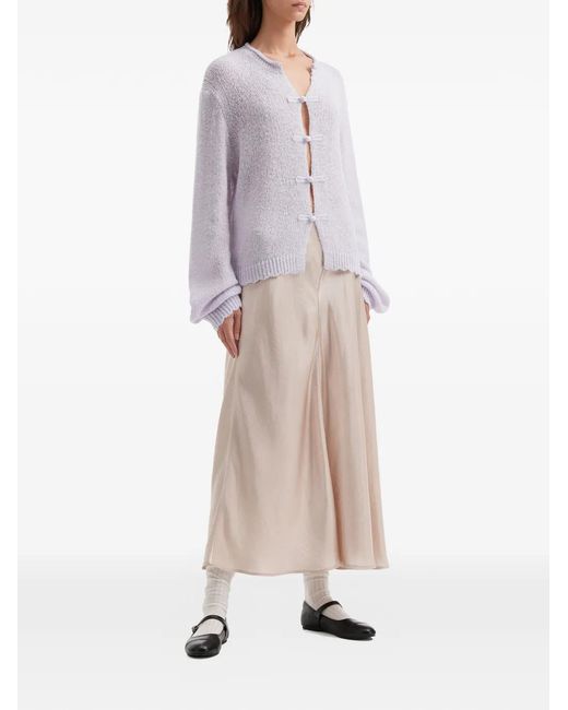 B+ AB Purple Buttoned Cardigan