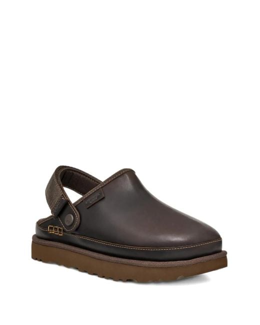 Ugg Brown Escarpins En Cuir À Bride Arrière