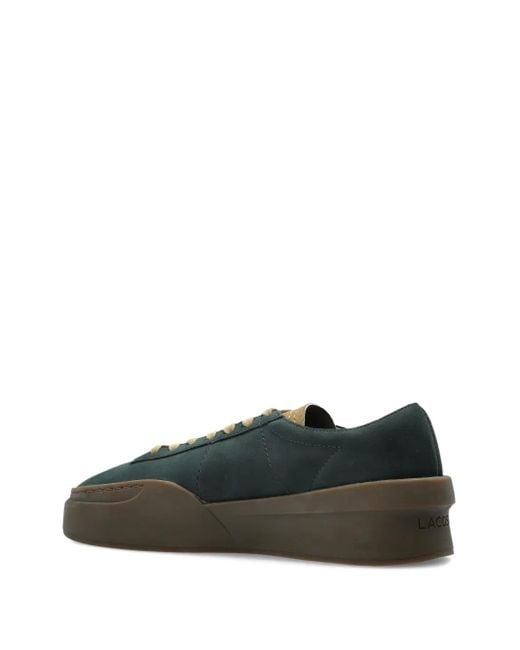 Lacoste Green Aura Leather Sneakers for men