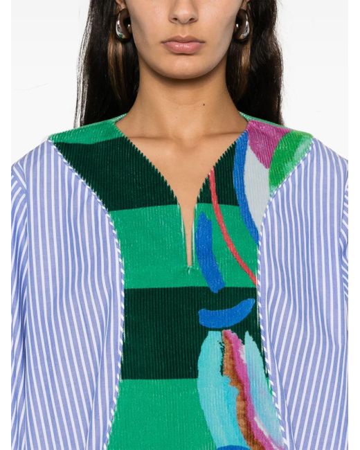 Rianna + Nina Blue Selma Blouse