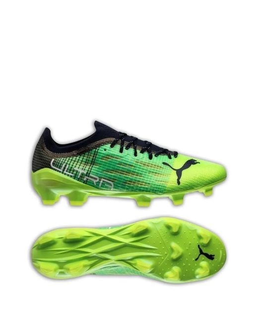 PUMA Green Ultra 1.3 Fg Ag Football Sneakers for men