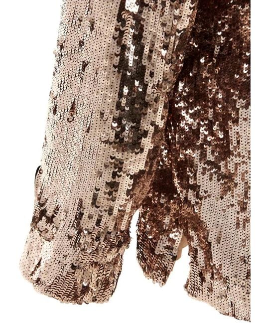 Gucci Brown Sequin Shirt for men