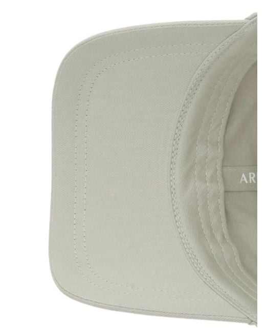 ARMANI EXCHANGE White Logo-Plaque Baseball Cap