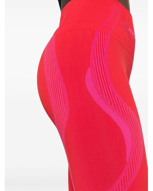 M I S B H V Sport Active シームレス レギンス Red