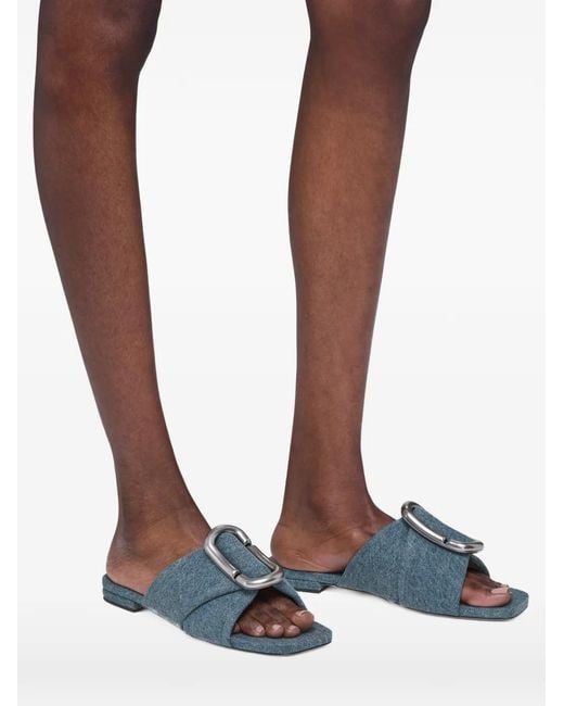 Marc Jacobs Blue Sandales Pop J Marc En Jean