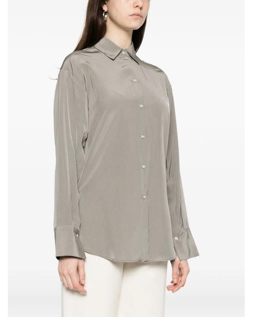 Rohe Gray Striped Button-Down Shirt