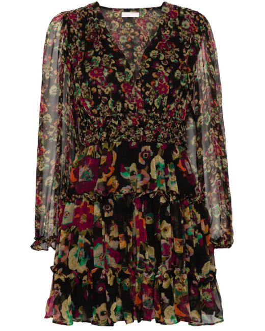 Robe Courte Lya À Fleurs Ulla Johnson en coloris Black