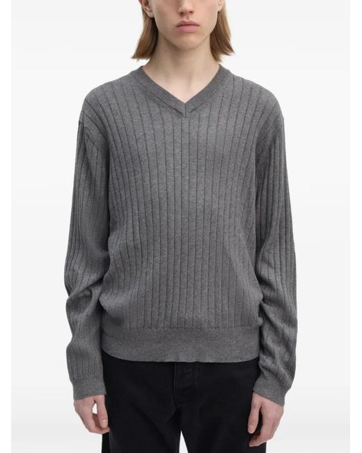 Jersey Con Cuello En V Another Aspect de hombre de color Gray