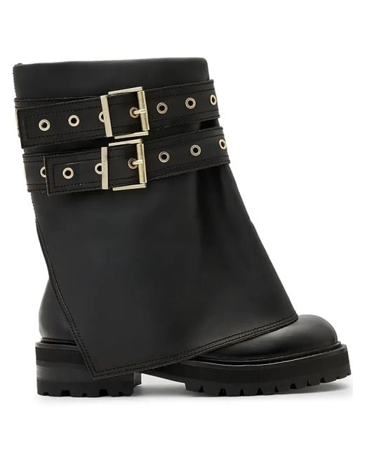 AllSaints Black Drew Boots