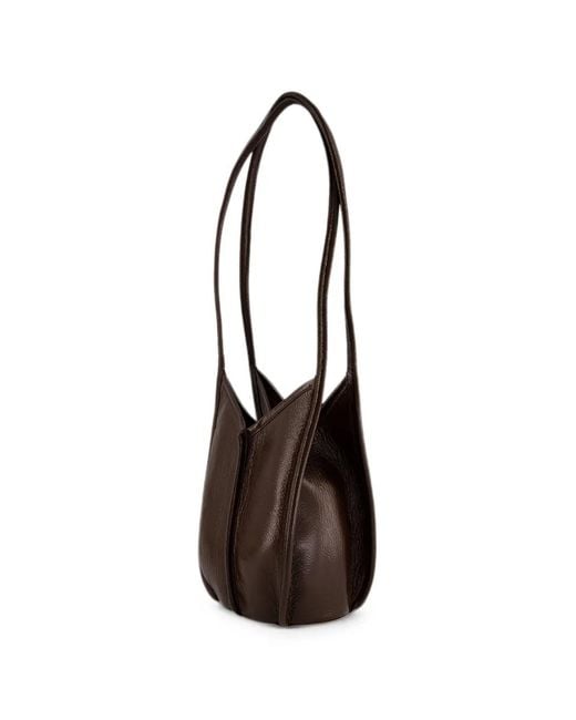 Hereu White Calella Distressed Leather Shoulder Bag for men