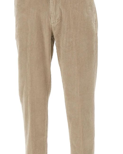 Re-hash Natural Corduroy Logo Trousers for men