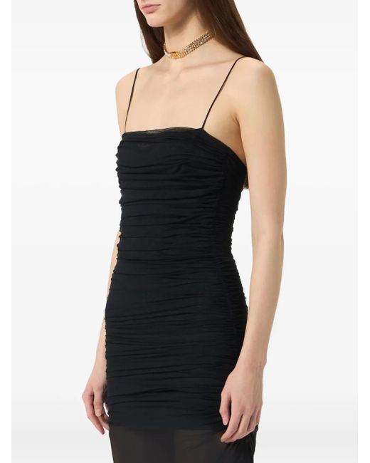 Vestido de fiesta con diseño fruncido Blumarine de color Black