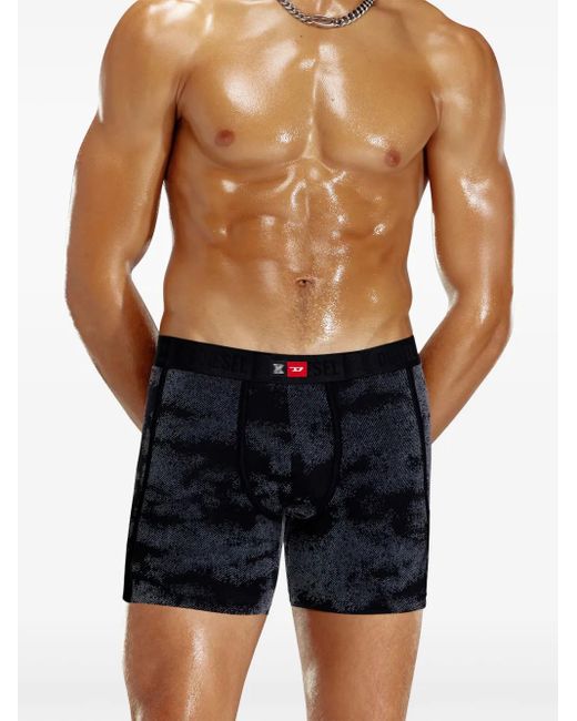 DIESEL Blue X Savage X Fenty Flocked Boxer Briefs for men