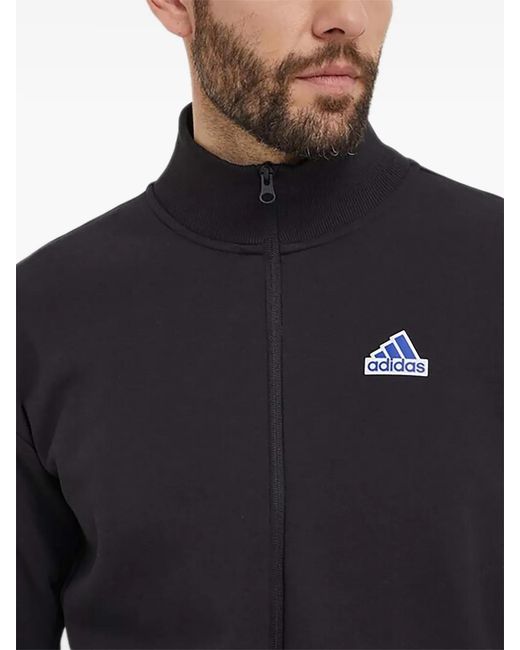 Adidas Blue Sweat Zippé À Logo for men