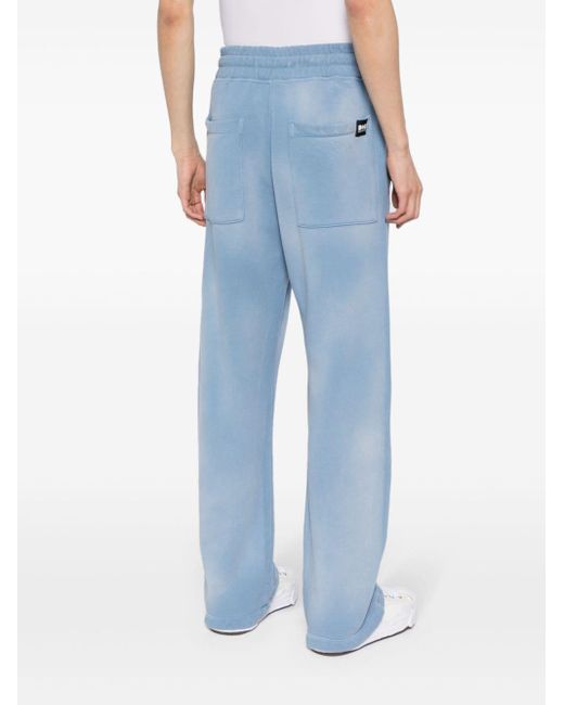 NAHMIAS Blue Logo-print Cotton Track Pants for men