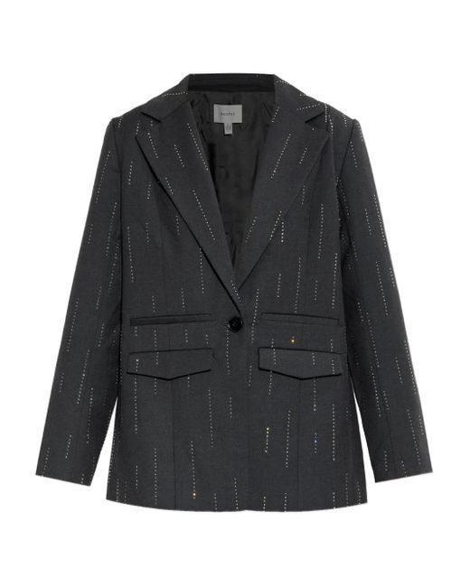 Gestuz Black Gzadira Embellished Button Blazer