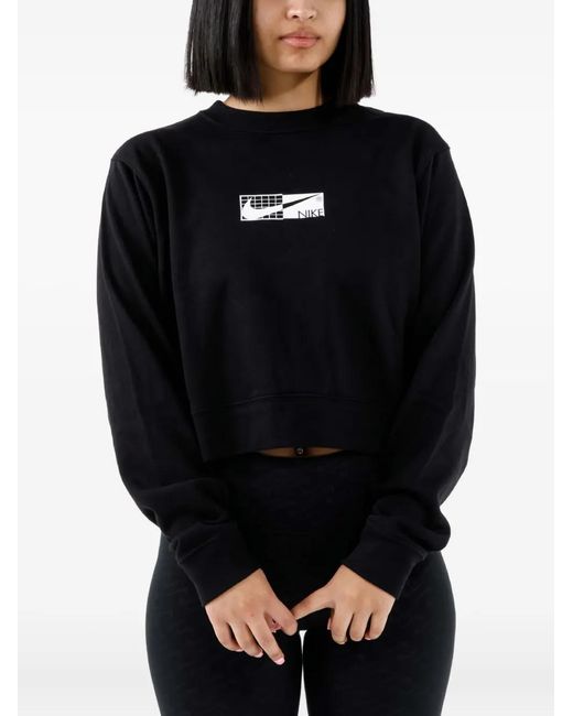 Nike Black Box-Logo Fleece Sweatshirt