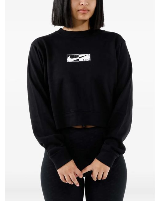 Nike Black Box-Logo Fleece Sweatshirt