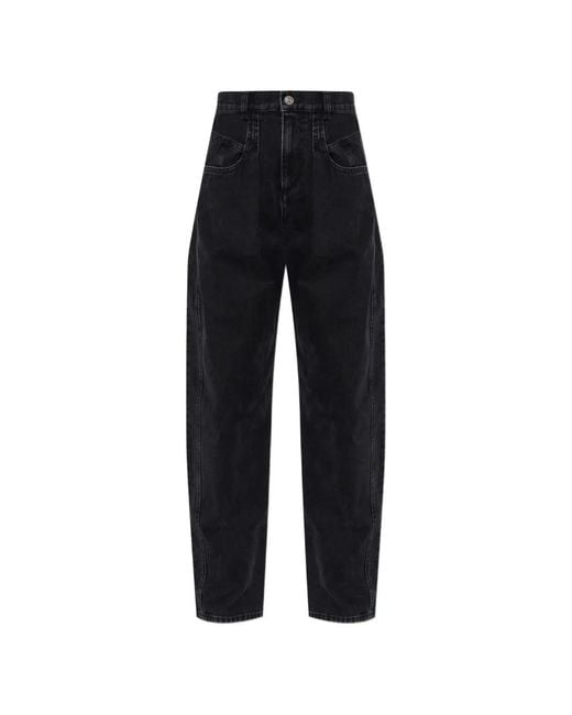 Isabel Marant Black Lisha Tapered Jeans
