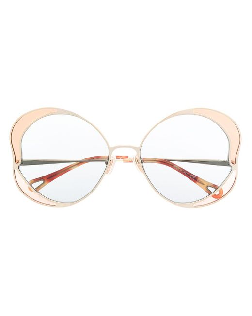 Chloé Metallic Butterfly-frame Sunglasses